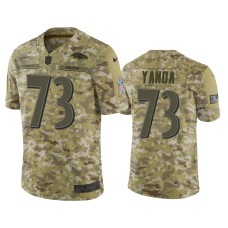 Men's Baltimore Ravens #73 Marshal Yanda Nike Salute to Service Limited Jersey - Camo