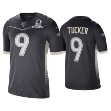 Men's Baltimore Ravens #9 Justin Tucker 2020 AFC Pro Bowl Game Anthracite Jersey