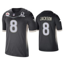 Men's Baltimore Ravens #8 Lamar Jackson 2021 AFC Pro Bowl Game Anthracite Jersey