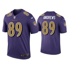 Men's Baltimore Ravens #89 Color Rush Legend Mark Andrews Purple Jersey