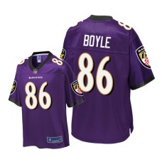 Youth Baltimore Ravens #86 Purple Nick Boyle Pro Line Jersey