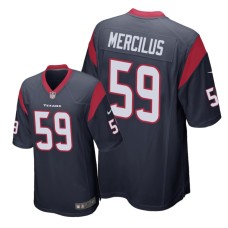 Men's Houston Texans #59 Navy Whitney Mercilus Nike Game Jersey