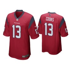 Men's Houston Texans #13 Brandin Cooks Red Game Jersey