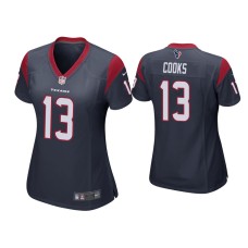 Women's Houston Texans #13 Brandin Cooks Navy Game Jersey