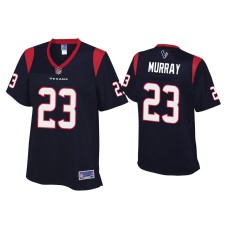 Women's Houston Texans #23 Eric Murray Navy Pro Line Jersey