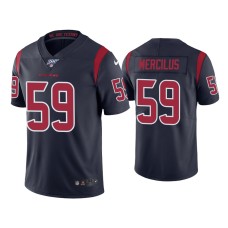 Men's Houston Texans #59 Whitney Mercilus 100th Season Navy Color Rush Jersey