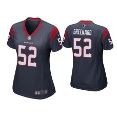 Women's Houston Texans #52 Jonathan Greenard Navy Game Jersey