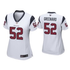 Women's Houston Texans #52 Jonathan Greenard White Game Jersey