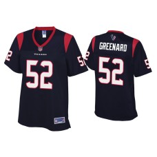 Women's Houston Texans #52 Jonathan Greenard Navy Pro Line Jersey