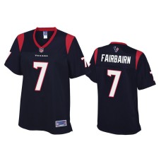 Women's Houston Texans #7 Ka'imi Fairbairn Navy Pro Line Jersey