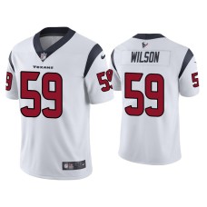 Men's Houston Texans #59 Vapor Limited Eric Wilson Texans White Jersey