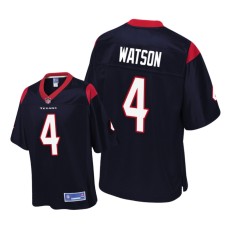 Youth Houston Texans #4 Navy Deshaun Watson Pro Line Jersey